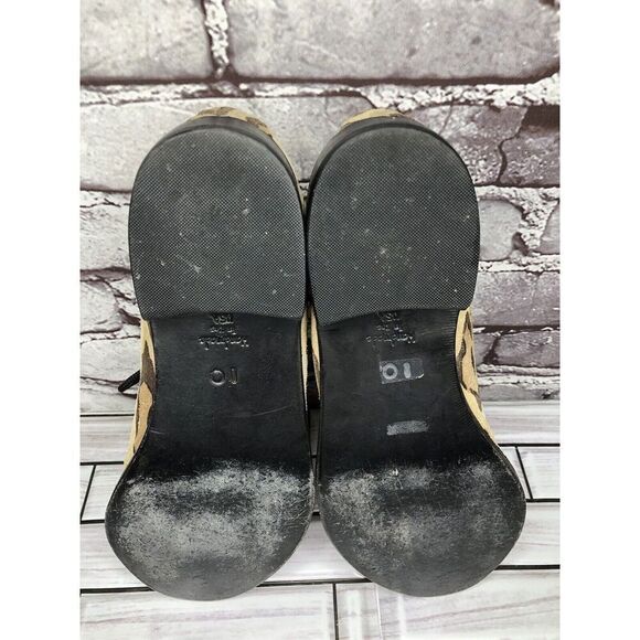 Penelope And Coco Leopard Print Suede Leather Oxfords Shoes Women Sz 10M US/41EU - Picture 8 of 16